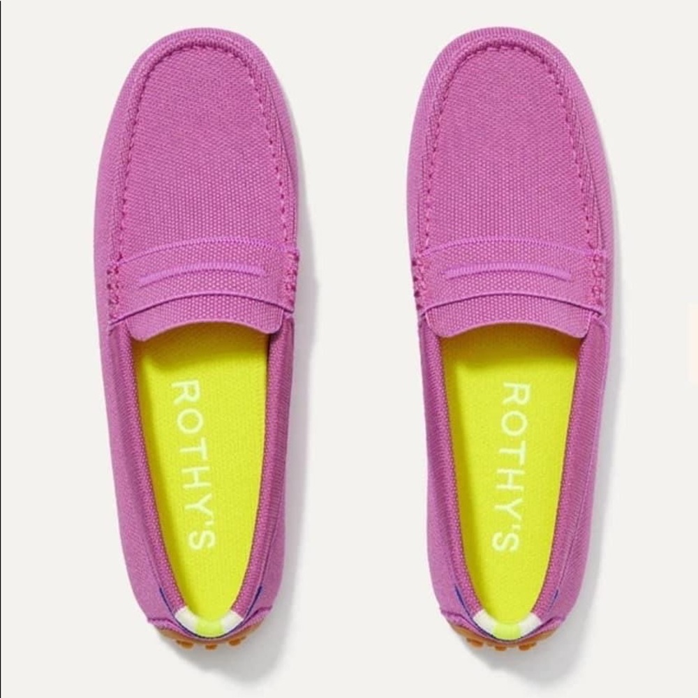 Rothy’s Lavender driving loafers. EUC size 8